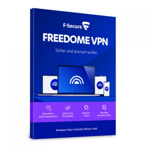 F-Secure Freedome VPN (3PC / 1 Jahr) Win, MAC, Android