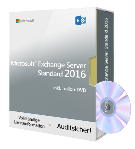 Microsoft Exchange Server Standard 2016 inkl. Tralion-DVD
