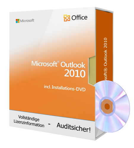 Microsoft Outlook 2010 inkl. Installations-DVD, 1PC
