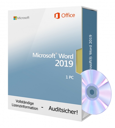 Microsoft Word 2019 DVD 1 PC