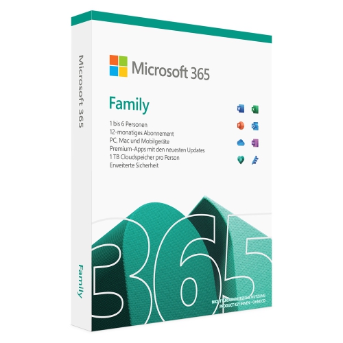 Microsoft 365 Family 6 User 1 Jahr Download