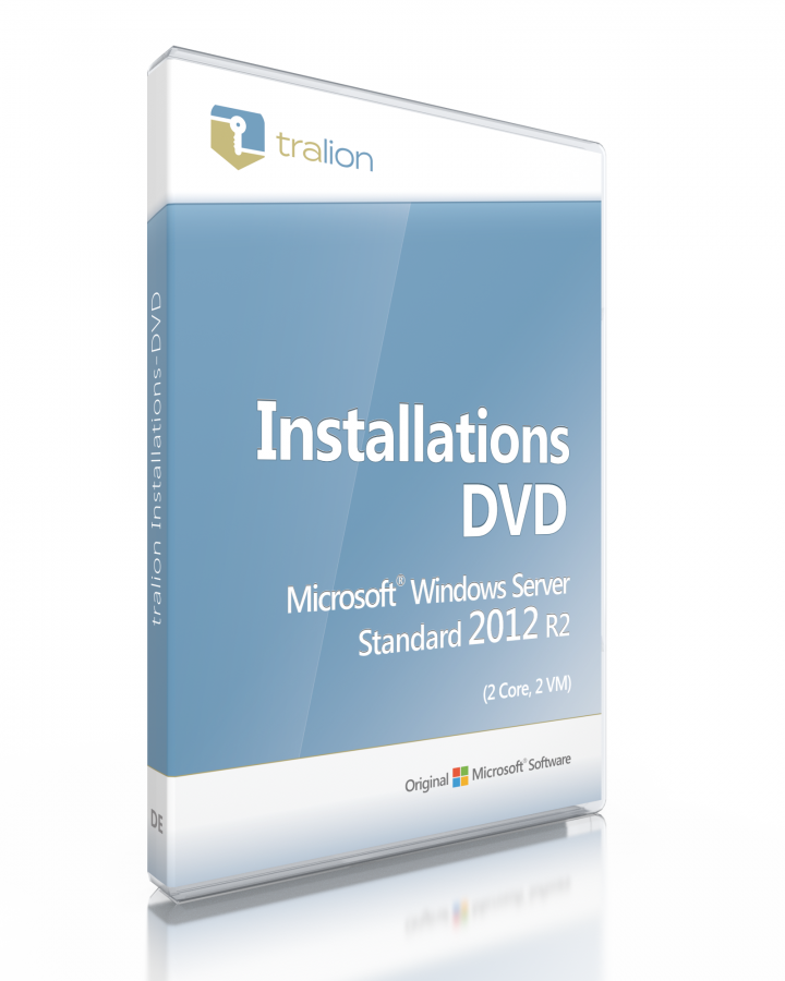 Microsoft Windows Server 2012 R2 Standard inkl. DVD (2 Core Zusatzlizenz, 2 VM)