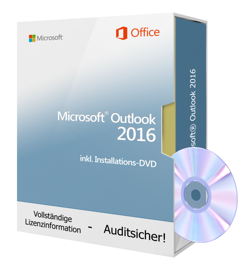 Microsoft Outlook 2016 inkl. Installations-DVD, 1PC