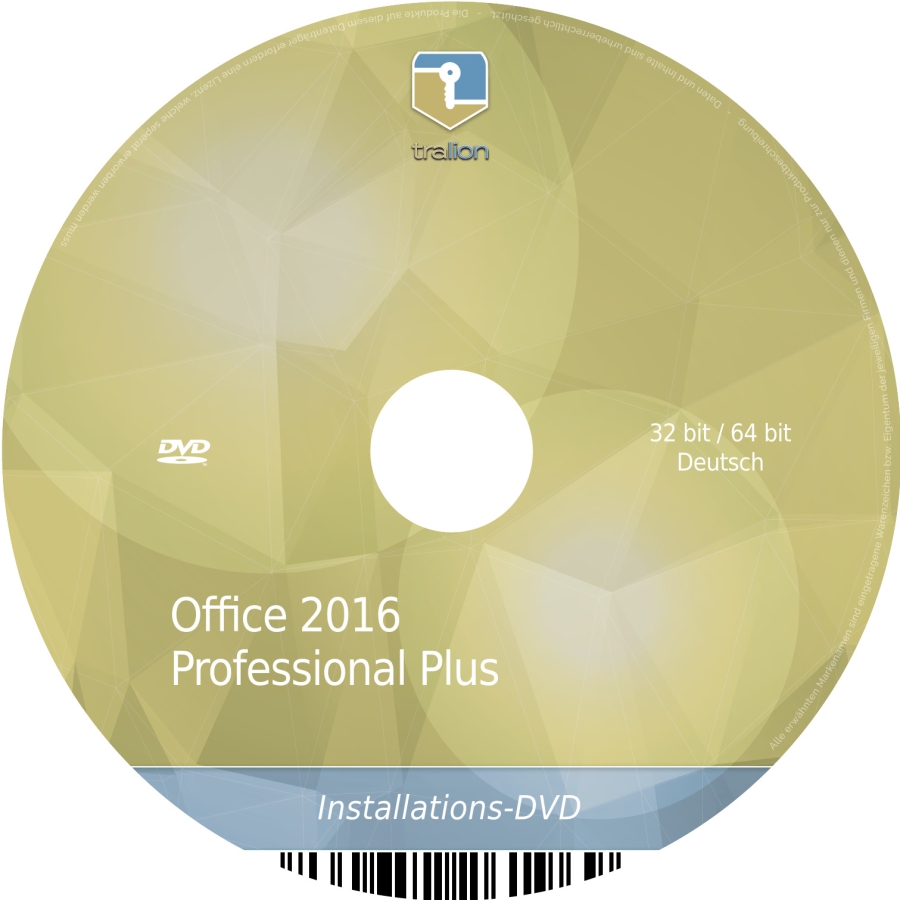 Microsoft Office 2016 Professional Plus - 1 PC inkl. DVD