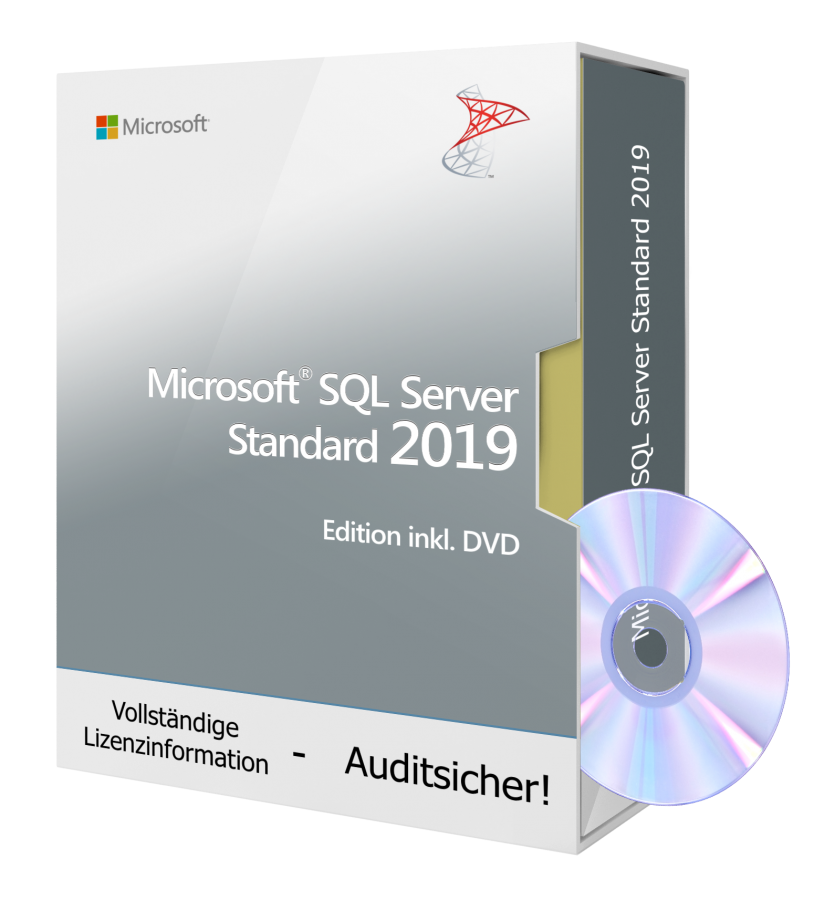 Microsoft SQL-Server 2019 Standard Edition inkl. DVD