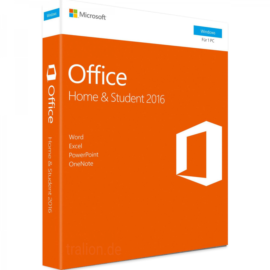 Microsoft Office 2016 Home and Student PKC Box für PC